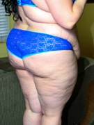 Big fat babes display their fattie curves wearing different underwears.