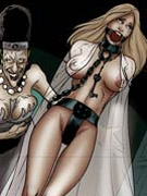 Perfetc body manga girls suffering paing and humiliation while in bondage on these bdsm art pics.