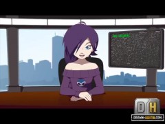 Busty toon bitch with purple hair gets kidnapped for bad sexual tortures