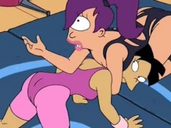 Lewd lois from porn family guy prefers a real cock while porn leela from futurama love playing vibro toys