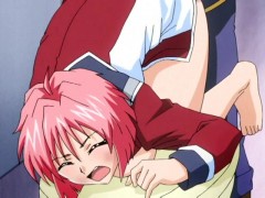Brunette manga girl licking her bff's pussy