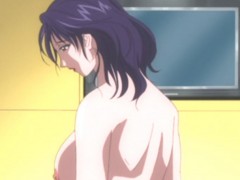 Sexy anime babe with heavy ttis get both her holes stuffed.