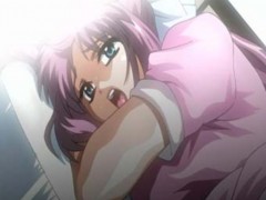 Innocent anime nurse received a enema pipe deep inside her butt hole.