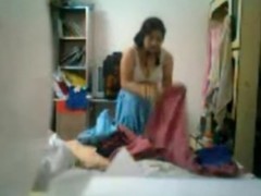 Pakistani wife shumaila caught by hidden cam fixed by her nephew