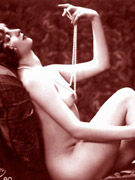 Beautiful women posing in vintage nude and non-nude photo sessions.