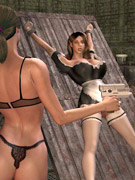 Nasty 3d elf girl gang banged by human beings after a hot sex with her elf lover.