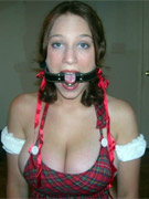 Buxom and gagged