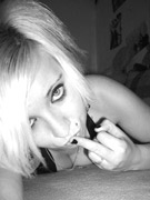 Blonde emo slut with piercing loves to suck cocks