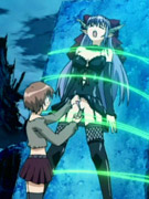 Red anime gal chou hazama gets it in doggy style