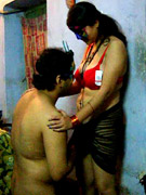 Horny indian dude pounding hard his wife in a red bra and mask