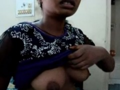 Desi maid from mumbai showing her juicy boobs