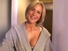 Blonde Busty Babe Pounding Her Twat for Money from Stranger