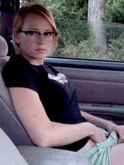 Ginger freckled teeny in glasses adores masturbation
