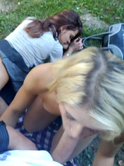 Dirty group banging during the picnic