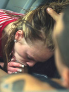 Brunette teen in a striped t-shirt gets roped, gagged and fucked badly in the dirty motel
