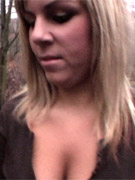 Hot cutie with huge tits gets banged from behind in the public.